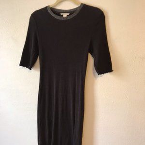 Midi Dress with Slit Leg